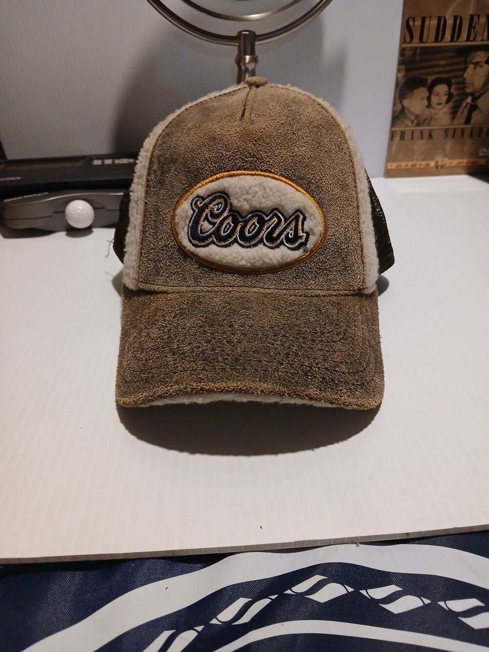Bio-Domes Coors Trucker Hat One Size Brown Suede Mesh Snapback